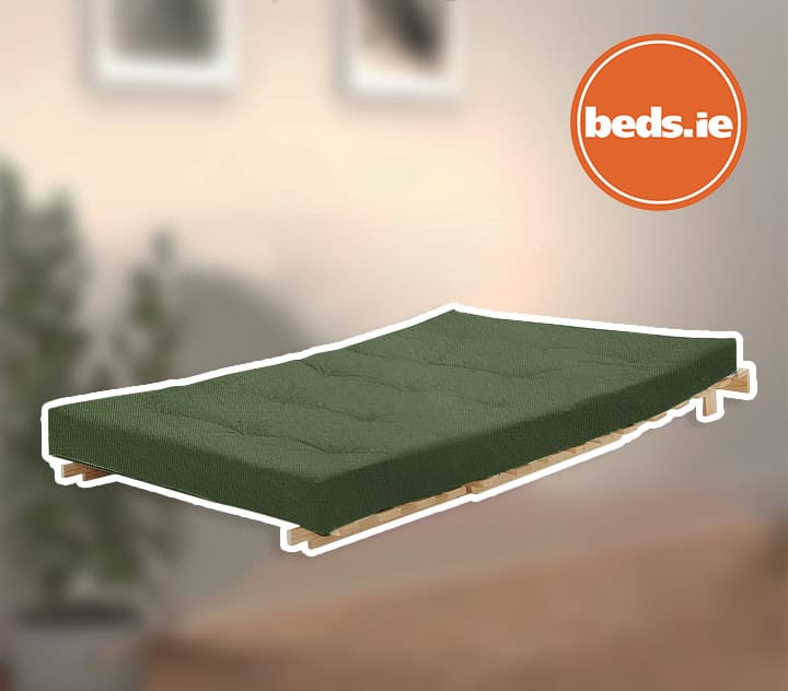 4ft6 Mito Futon Bed with Forest Green Mattress - Image 3