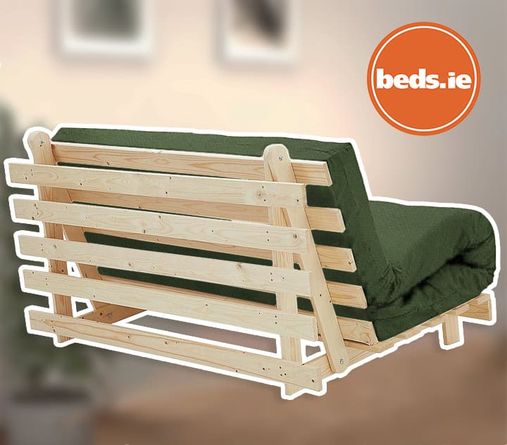 4ft6 Mito Futon Bed with Forest Green Mattress - Image 2