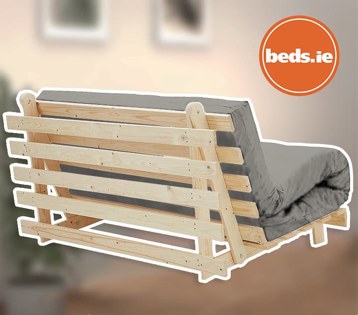 4ft6 Mito Futon Bed with Light Grey Mattress - Image 4