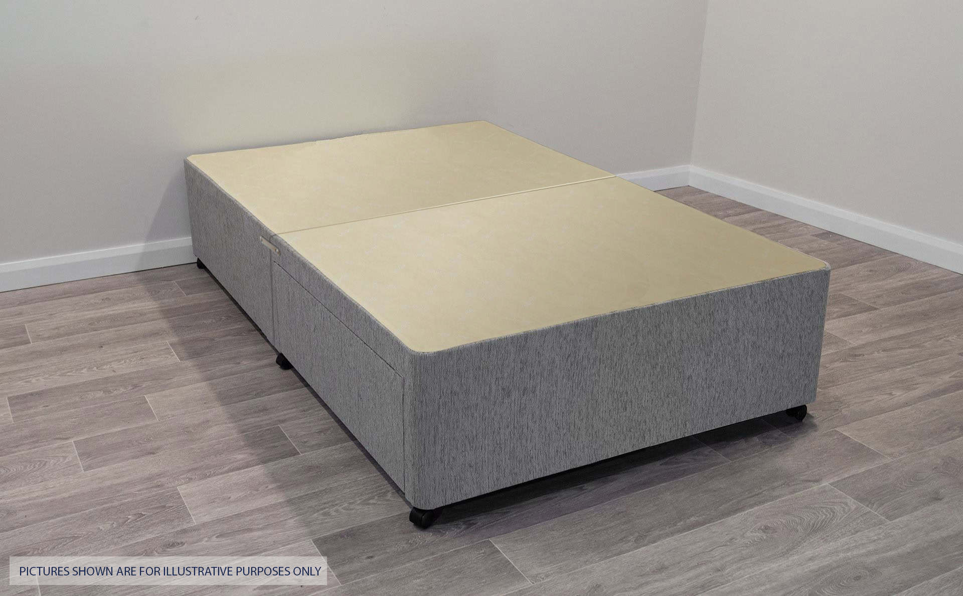 4ft6 Grey 2 Drawer Divan Base - Image 2