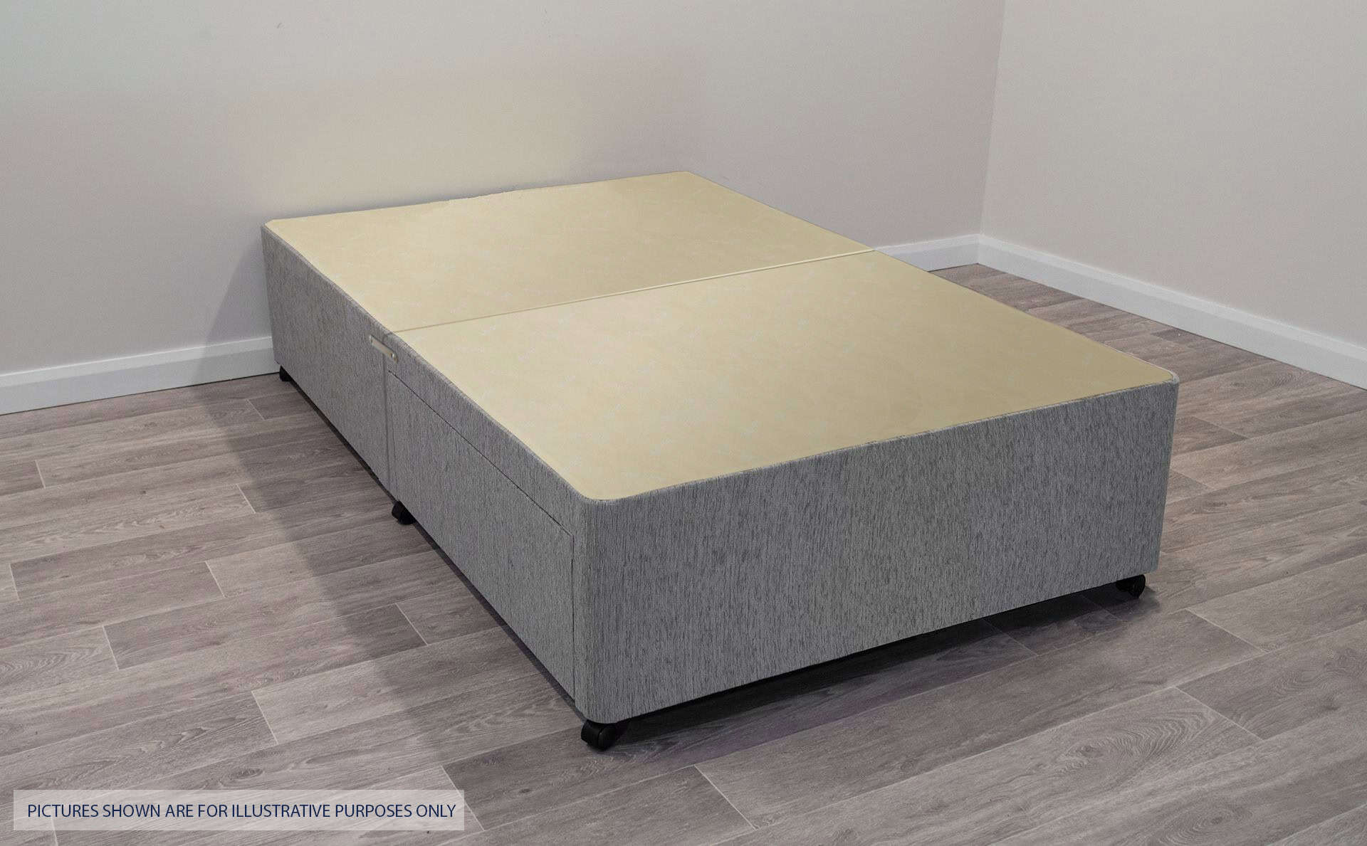4ft Grey 2 Drawer Divan Base - Image 2