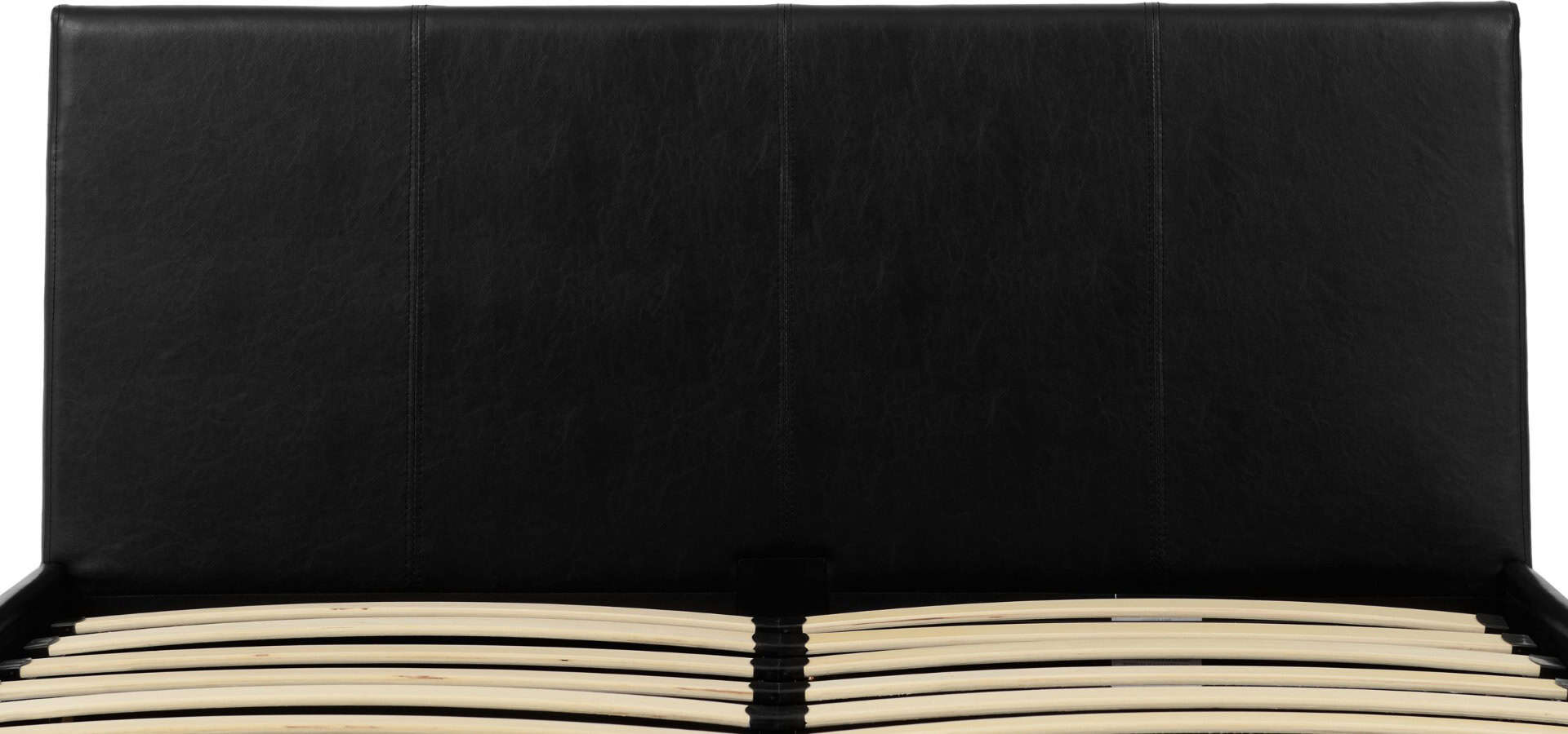 Waverley 4ft6 Storage Bed - Black Faux Leather - Image 3