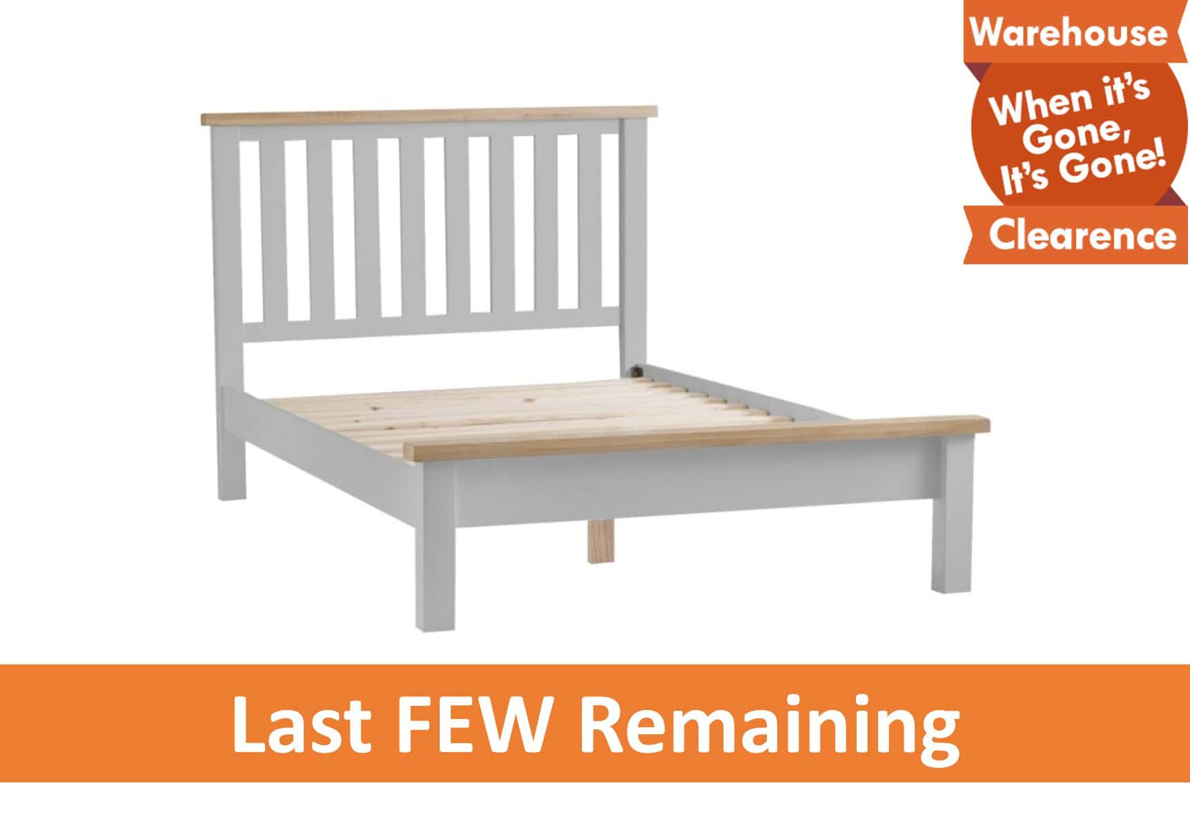 Douglas 6ft Bedframe - Grey & Oak - Image 7