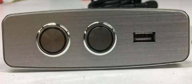 Positano 3 Seater Electric Reclining Sofa - Light Grey Leather - Image 4