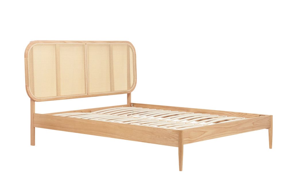 Elina 5ft Rattan Bedframe - Oak - Image 11