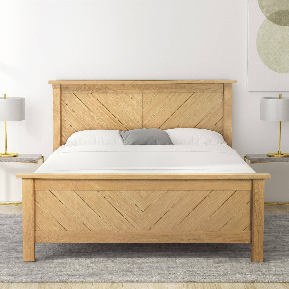 Limelight Kenji 5ft Bedframe - Light Oak - Image 2