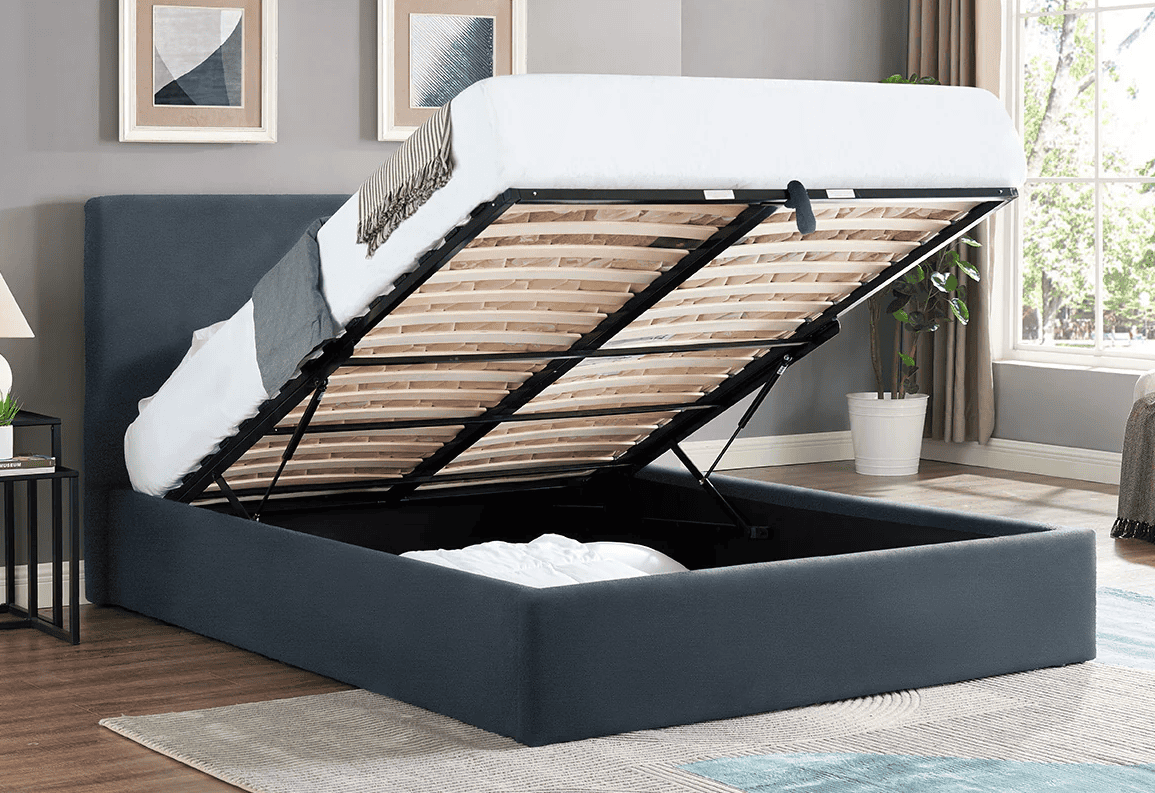 Ezra 3ft Ottoman Bedframe – Navy
