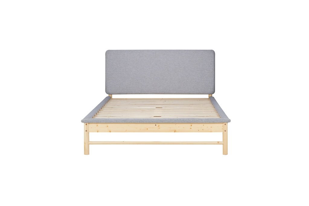 4ft6 Ezra Bedframe - Grey & Oak - Image 9