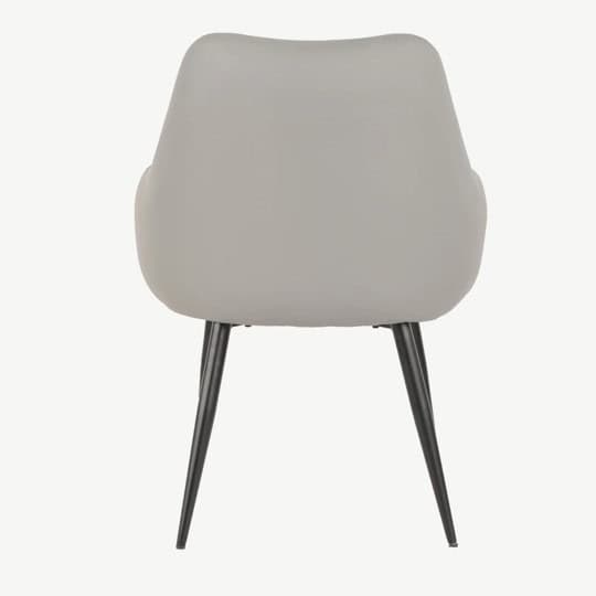 Fabio Dining Chair - Grey Faux Leather (Set of 2) - Image 6