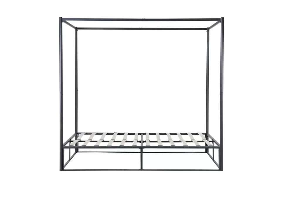 4ft6 Farringdon Four Poster Bedframe - Black - Image 5