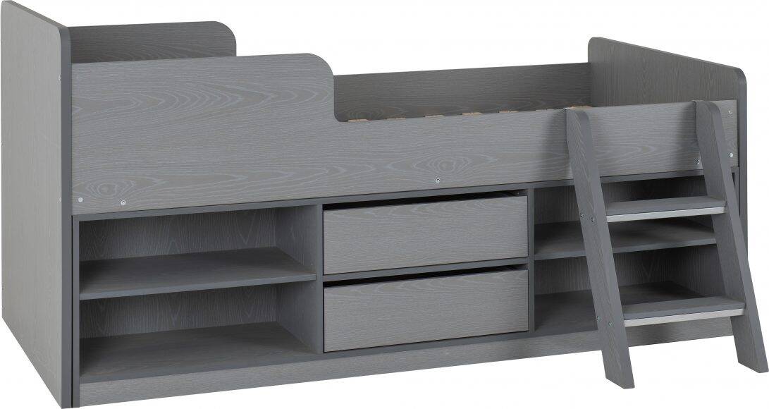 Felix Low Sleeper Bedframe - Grey - Image 2