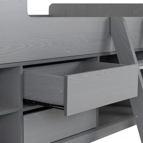 Felix Low Sleeper Bedframe - Grey - Image 5