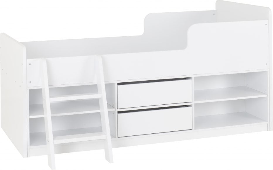 Felix Low Sleeper Bedframe - White - Image 2