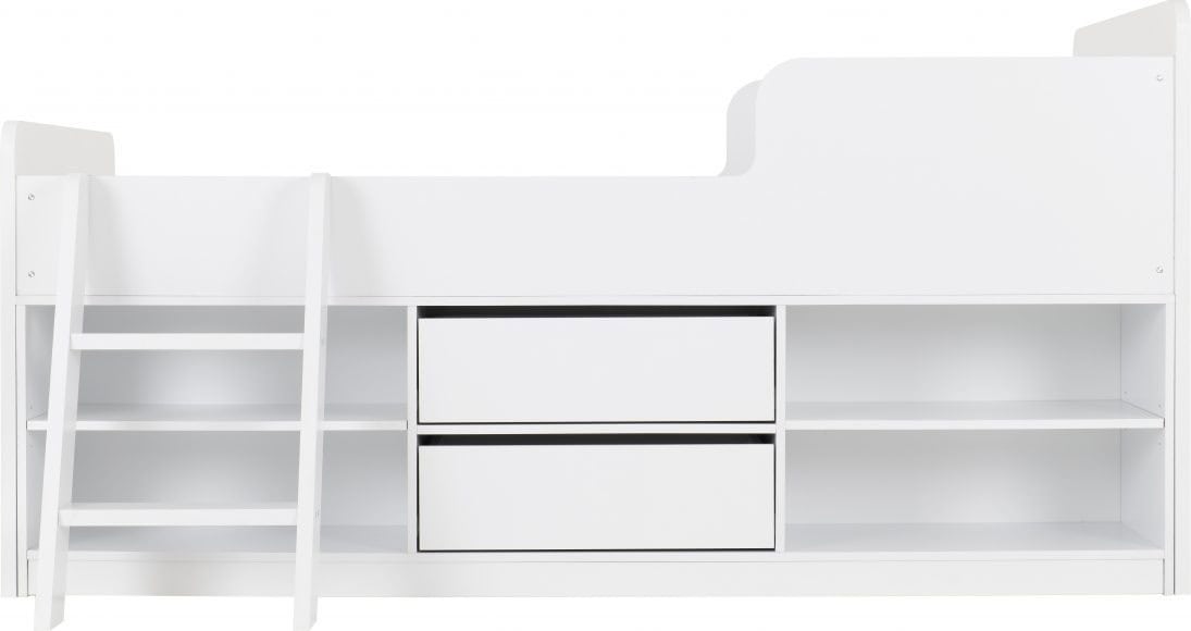 Felix Low Sleeper Bedframe - White - Image 4