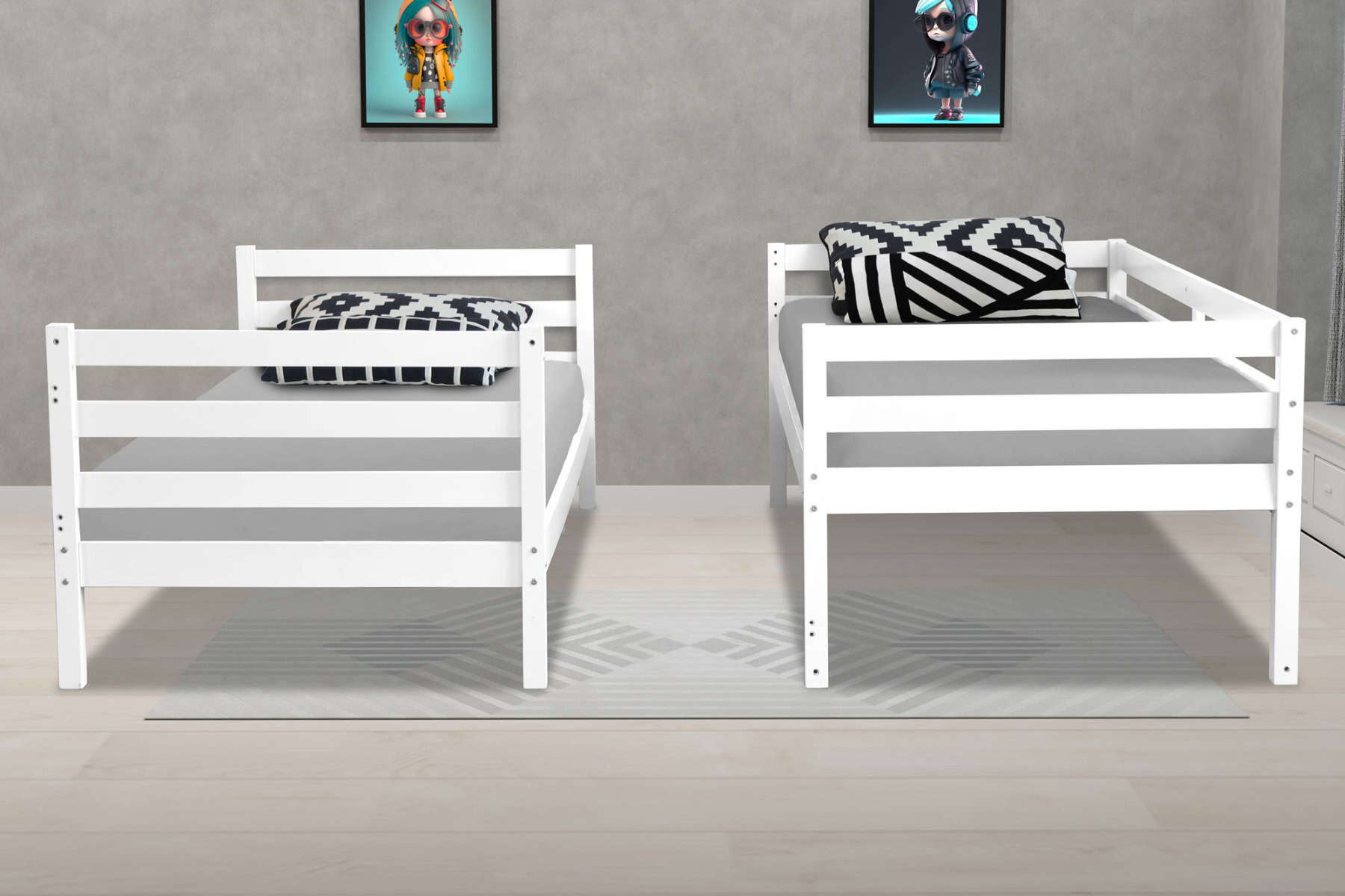Flintshire Bailey Bunk Bed - White - Image 3