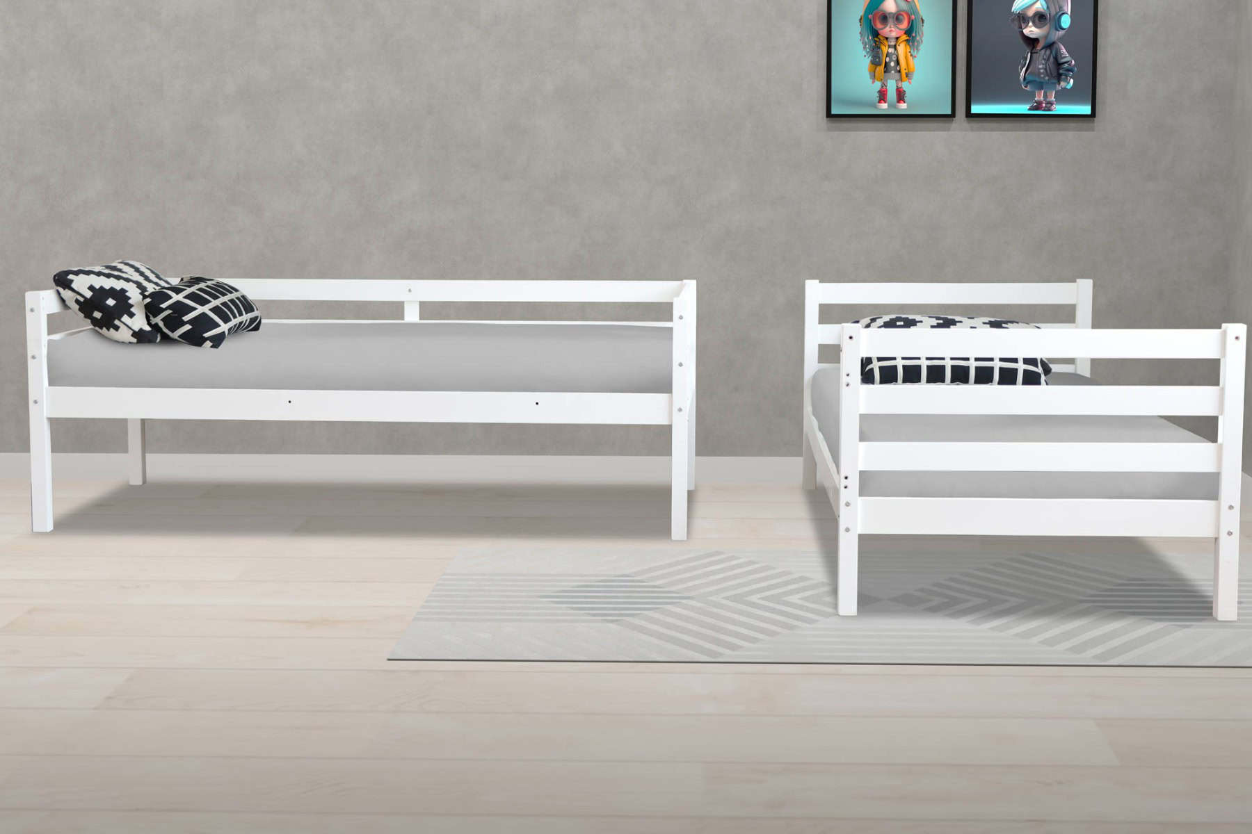 Flintshire Bailey Bunk Bed - White - Image 4