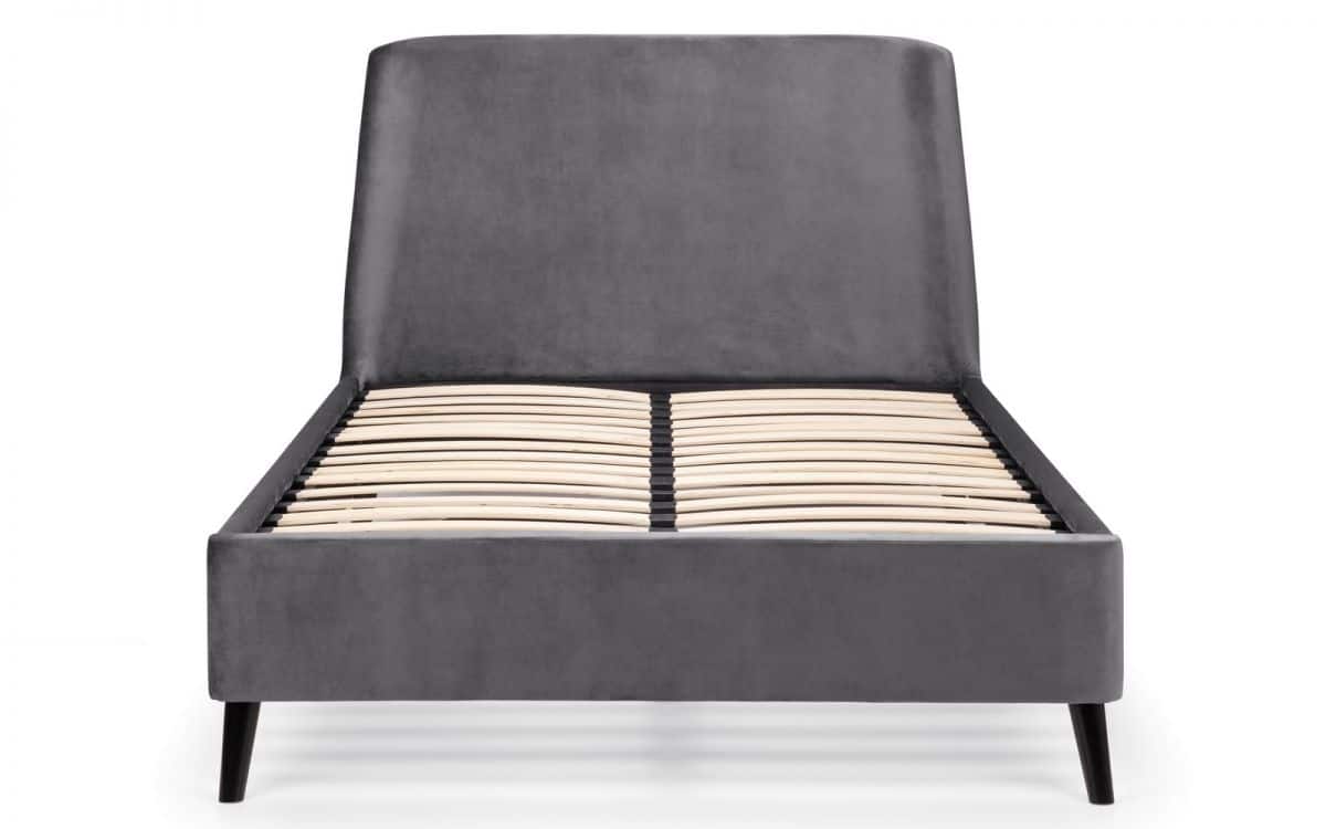 Frances 5ft Curved Bedframe - Grey Velvet - Image 3