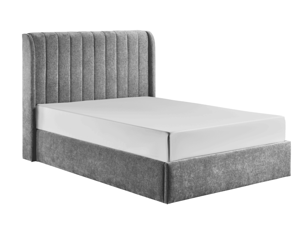 Honey B Frida 3ft Storage Bedframe - Grey - Image 2