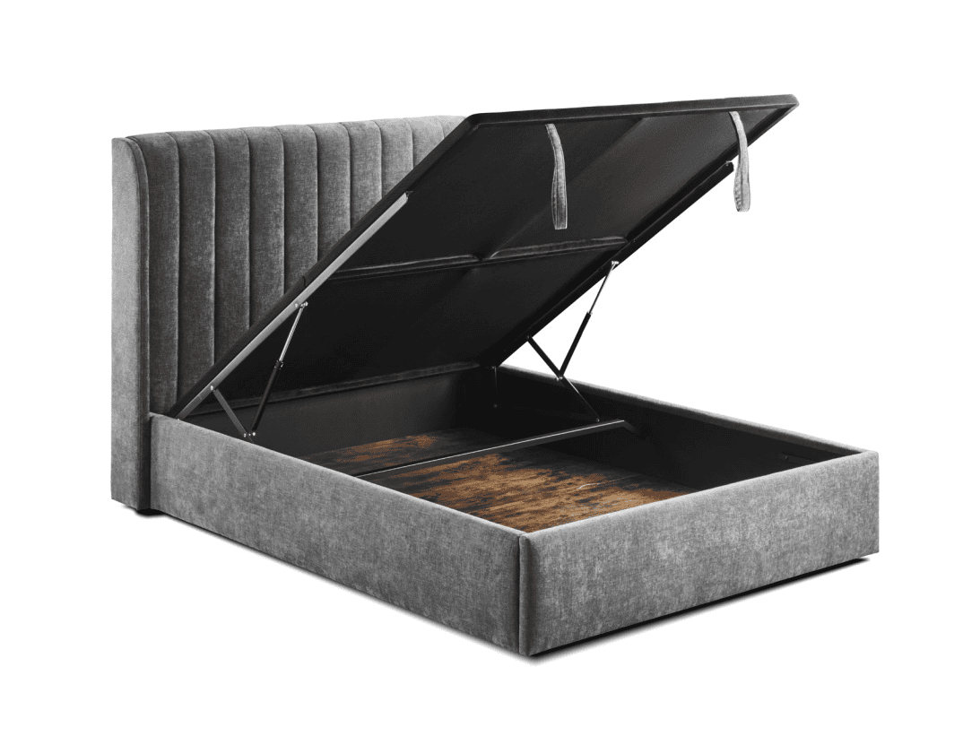 Honey B Frida 3ft Storage Bedframe – Grey