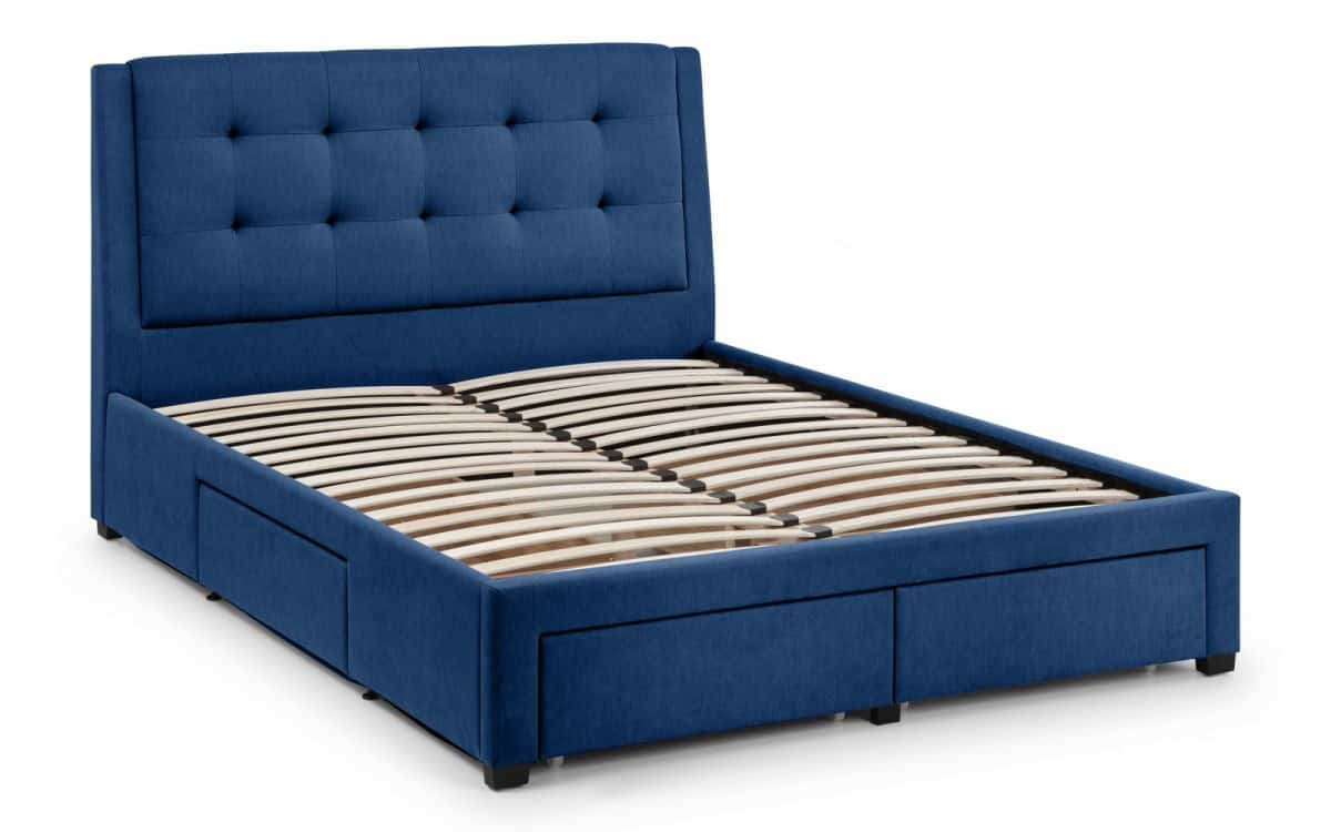 6ft Anaheim 4 Drawer Bedframe - Blue - Image 2
