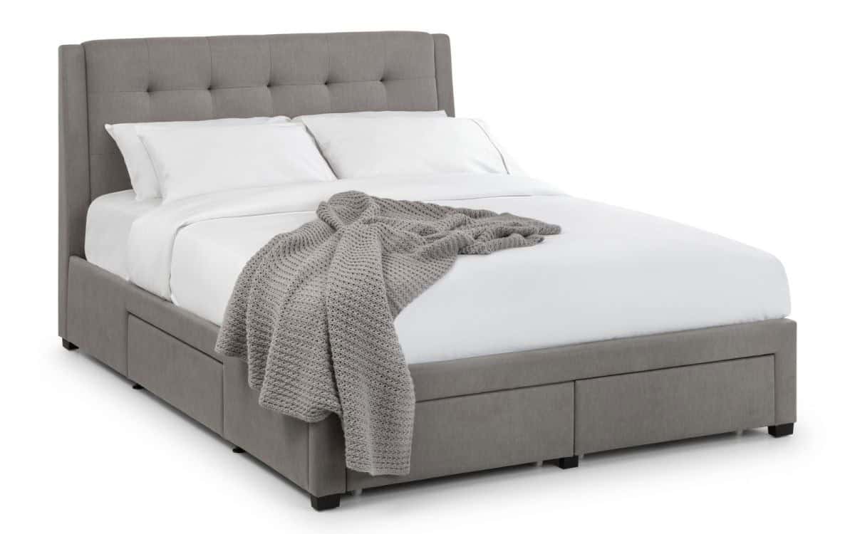 6ft Anaheim 4 Drawer Bedframe - Grey - Image 2