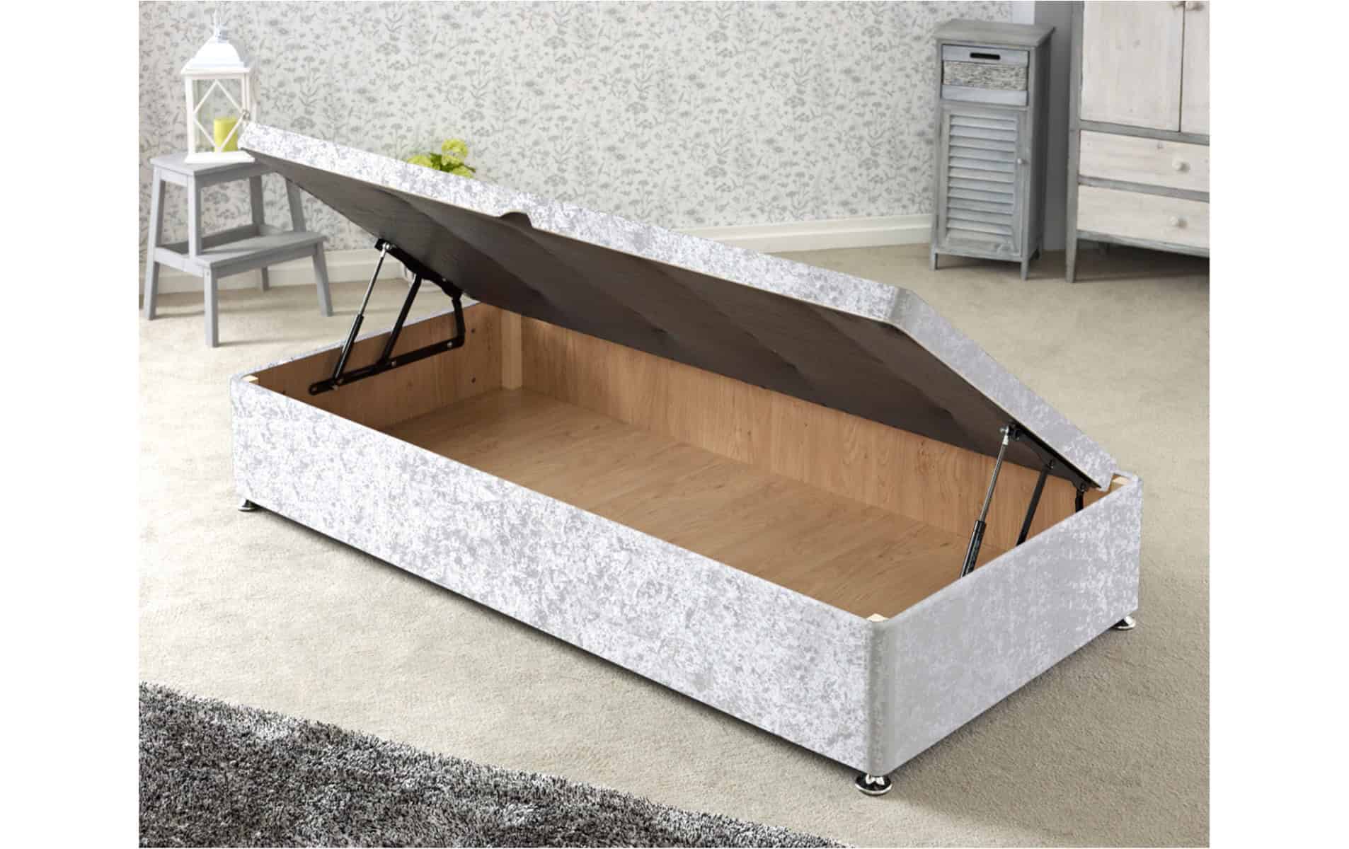 Apollo 3ft Side Opening Ottoman Base in Glitz Fabric - Image 3