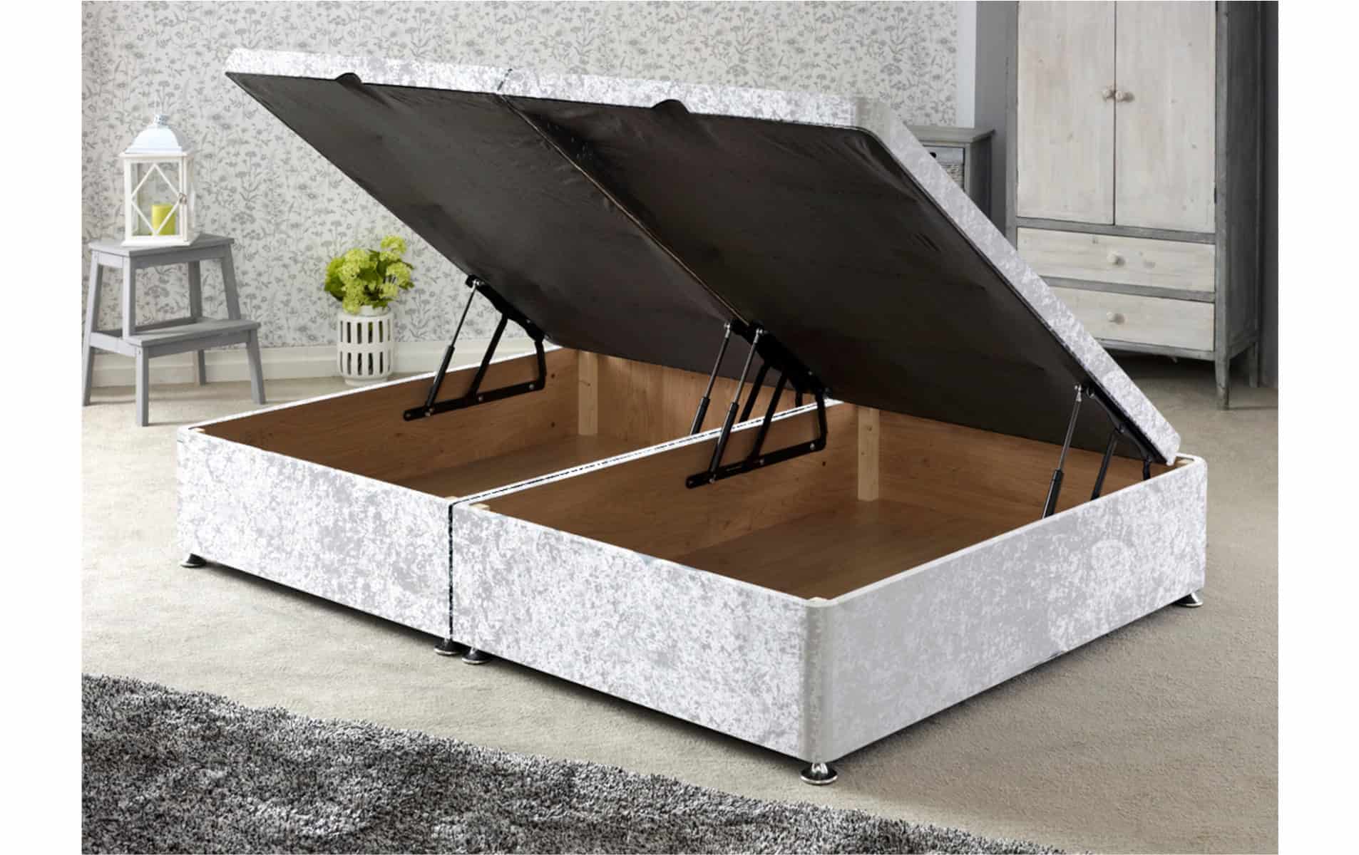 Apollo 4ft Side Opening Ottoman Base in Glitz Fabric - Image 3