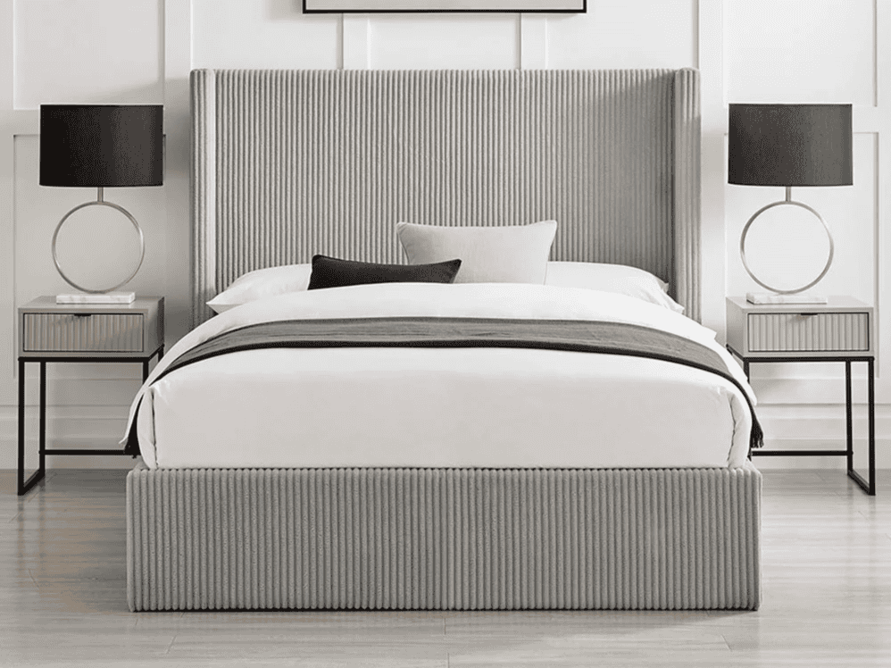 Limelight Gemini 4ft6 Ottoman - Grey - Image 4