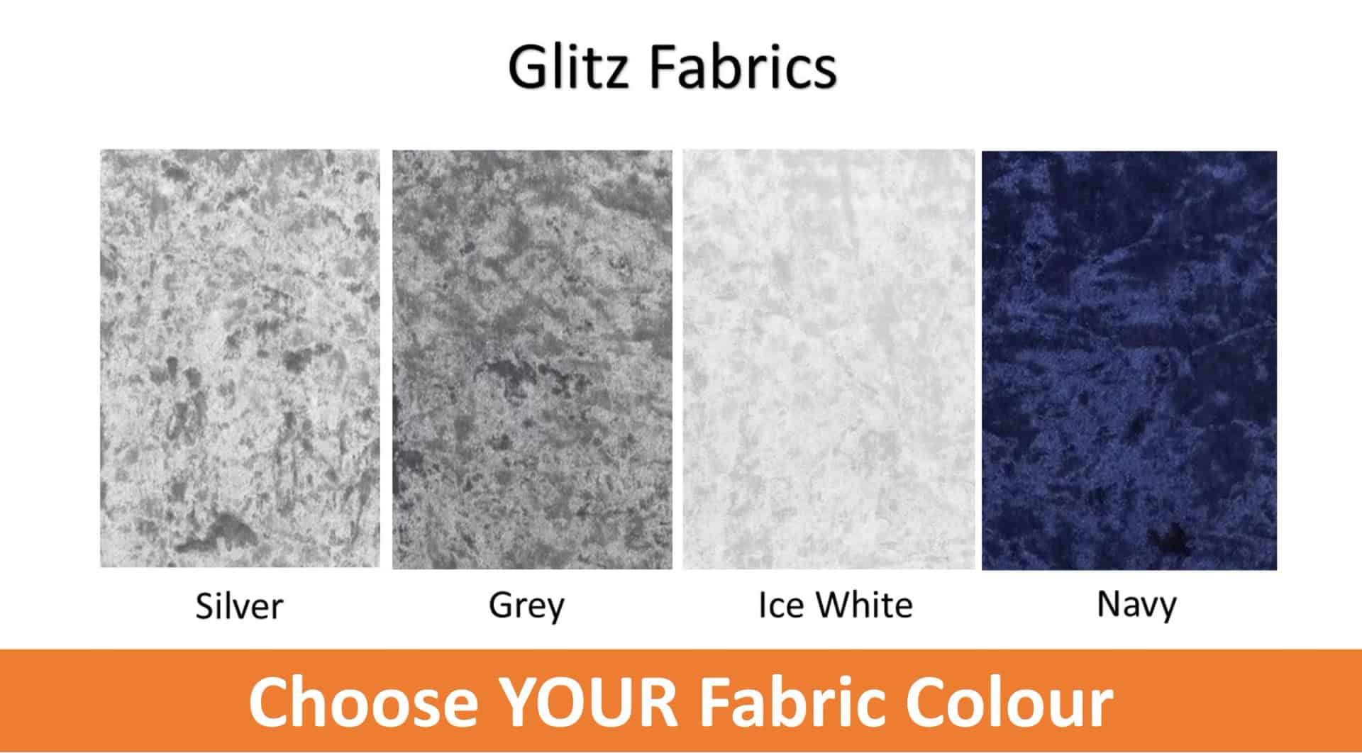 Apollo 3ft Side Opening Ottoman Base in Glitz Fabric - Image 2