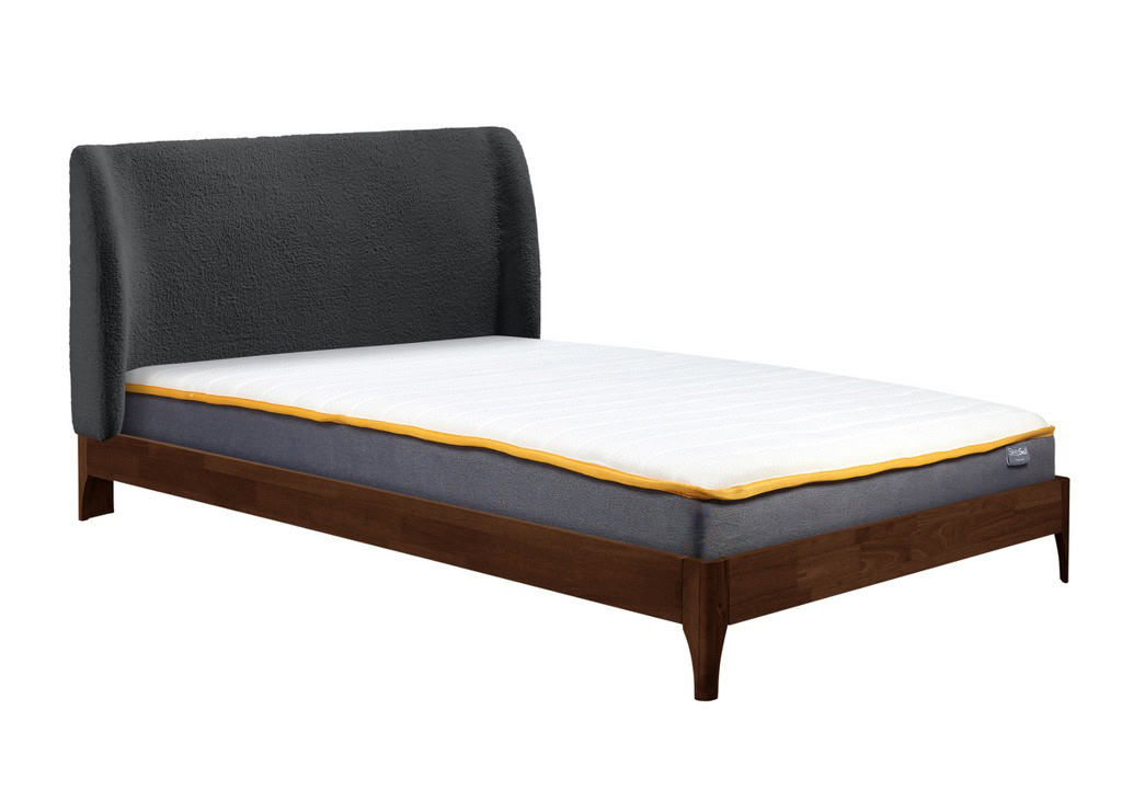 5ft Halfden Fabric Bedframe - Grey - Image 8