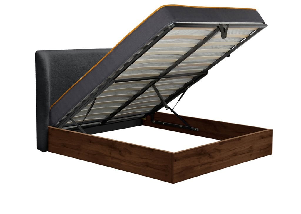 Halfden 4ft6 Ottoman Bedframe - Grey - Image 6