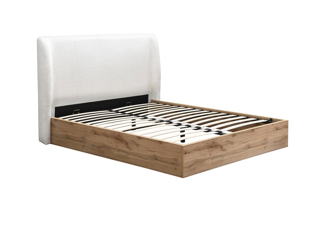 Halfden 5ft Ottoman Bedframe - White - Image 12