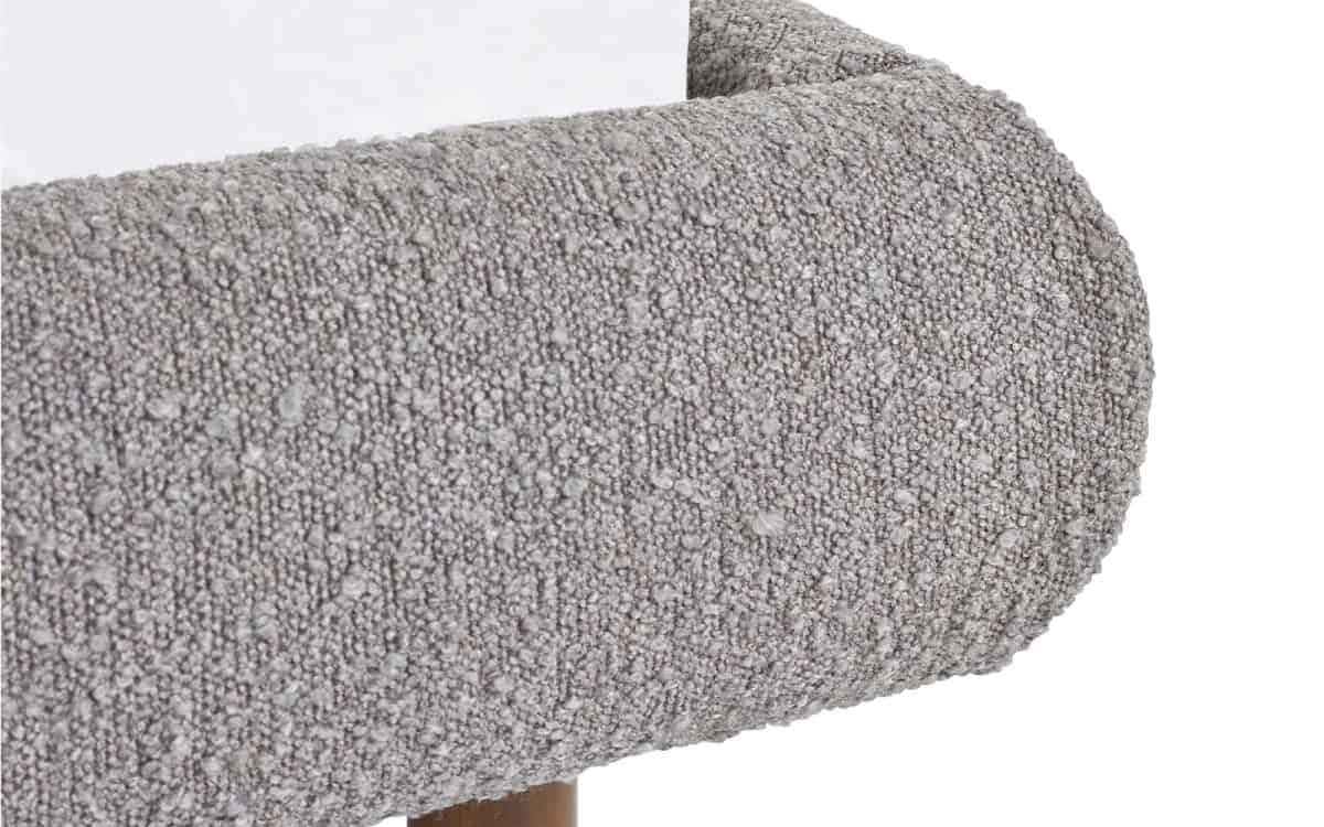 4ft6 Hattie Bedframe - Grey Boucle - Image 8