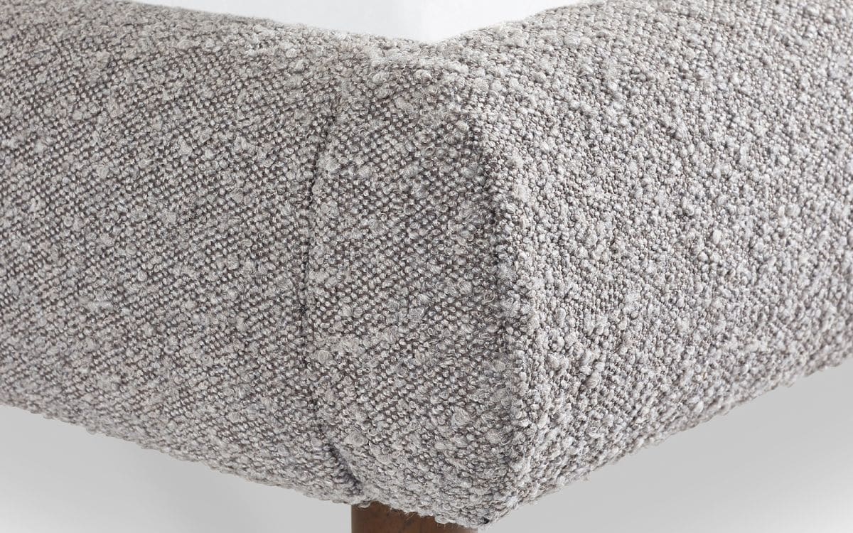 4ft6 Hattie Bedframe - Grey Boucle - Image 9