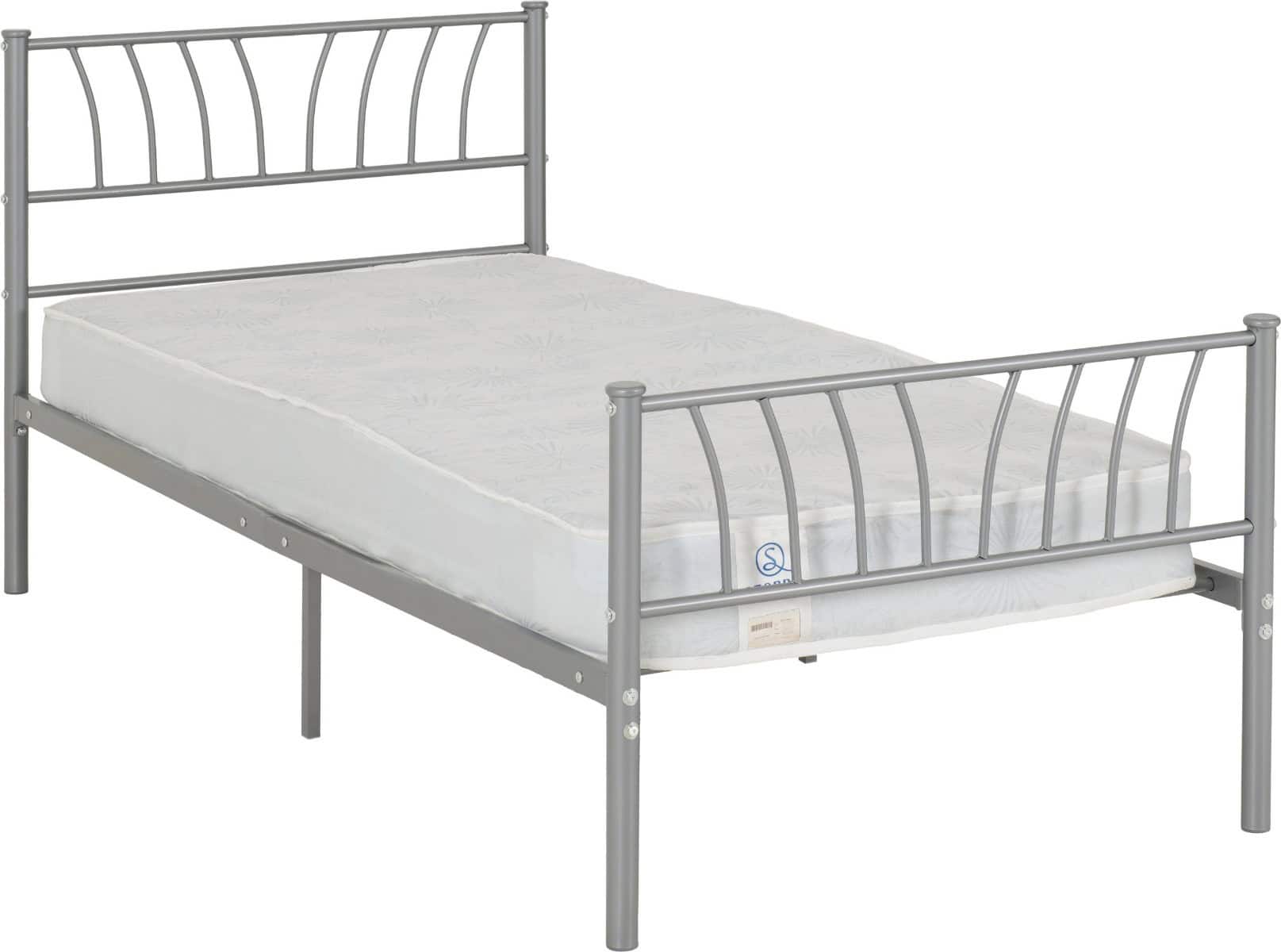 Harlow 3ft Bedframe - Silver - Image 2