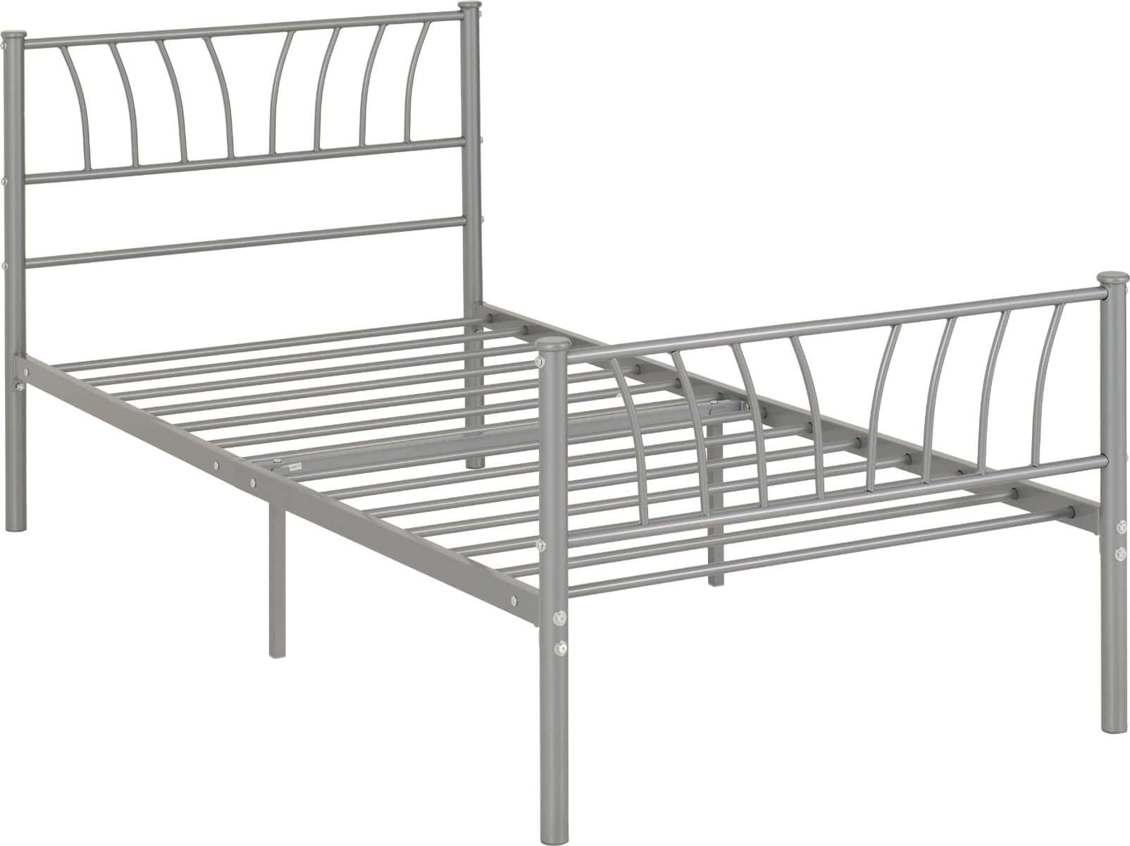 Harlow 3ft Bedframe - Silver - Image 3