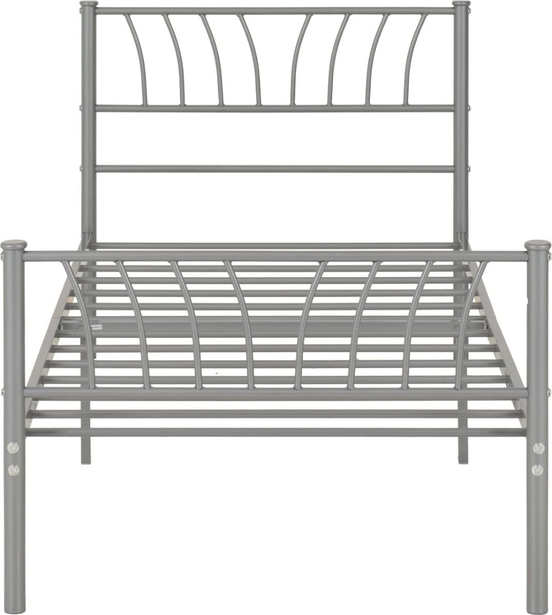 Harlow 3ft Bedframe - Silver - Image 6