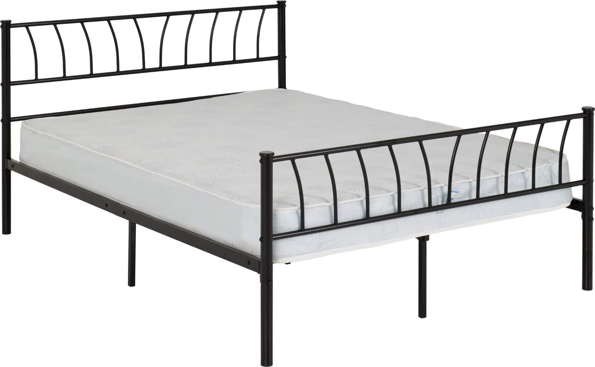 Harlow 4ft6 Bedframe - Black - Image 2