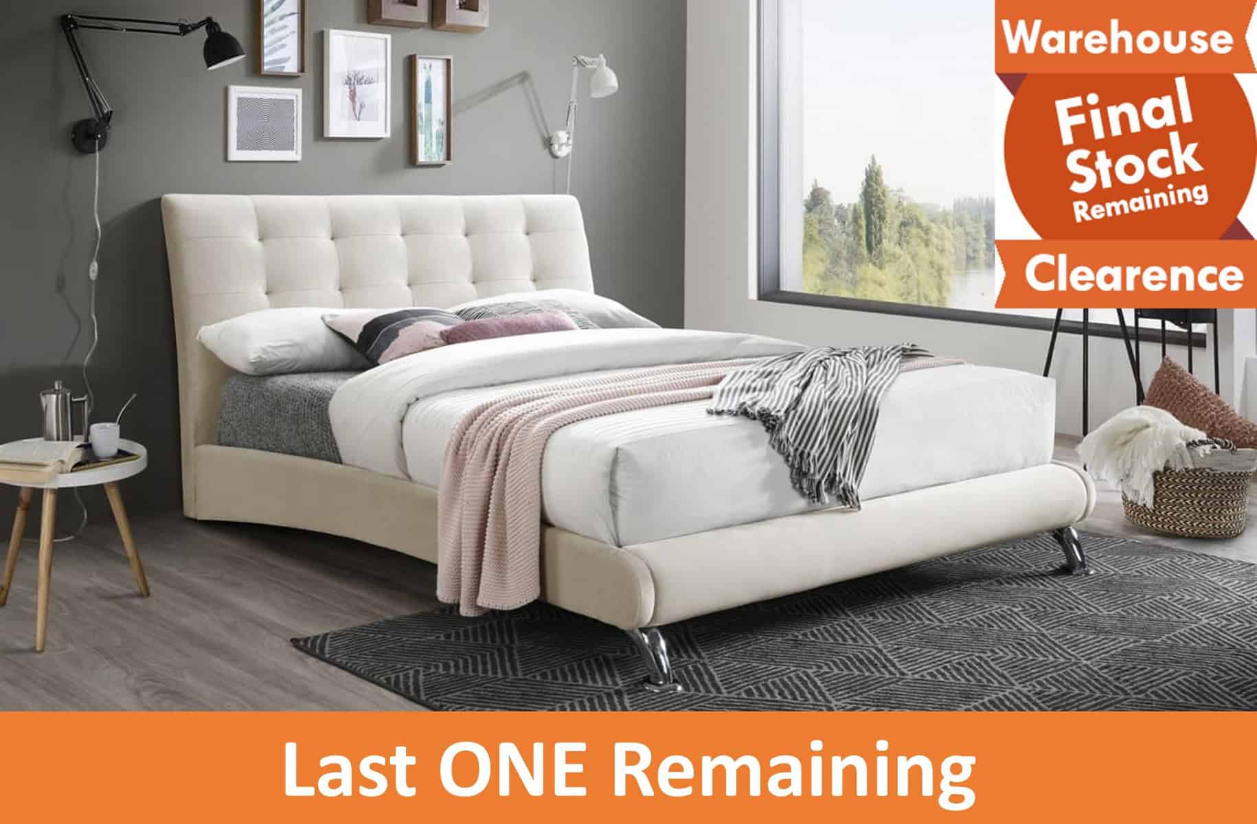 Hemlock 4ft Bed - Warm Stone - PRICE DROP! - Image 8