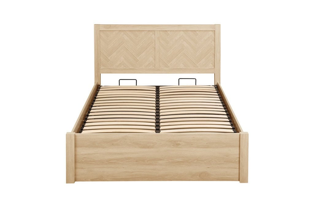 Herringford 5ft Ottoman Bedframe - Oak - Image 7