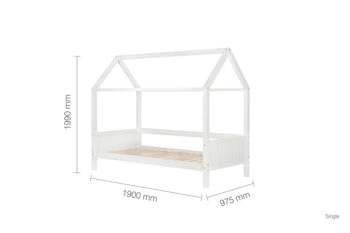 Home 3ft Bed - White - Image 9
