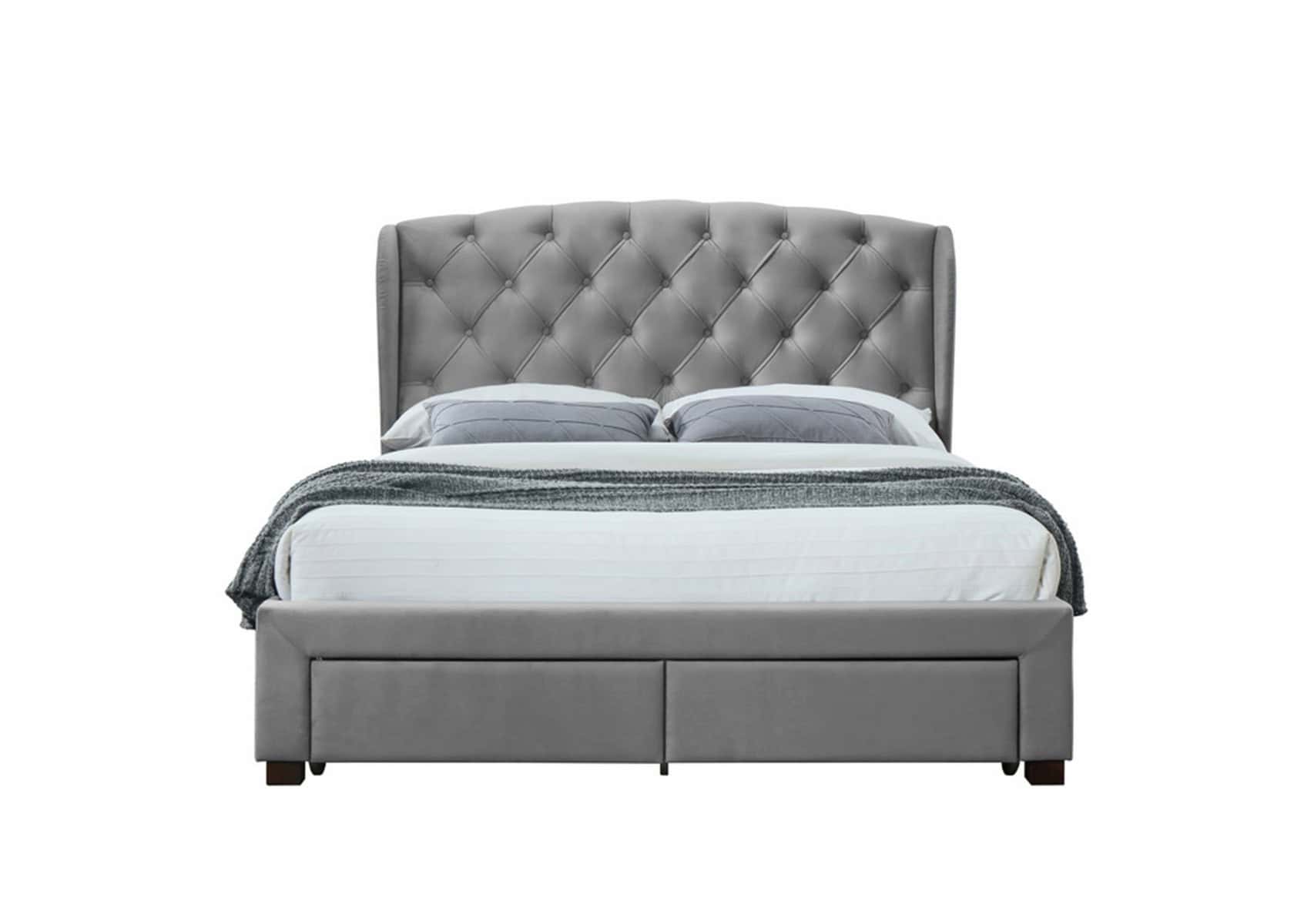 Hope 5ft Bed - Grey Velvet - Image 7
