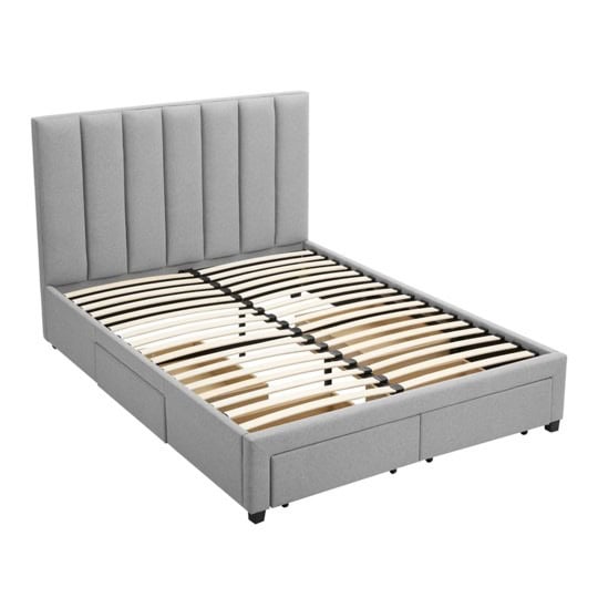 Hove 5ft Four Drawer Bedframe - Grey - Image 3