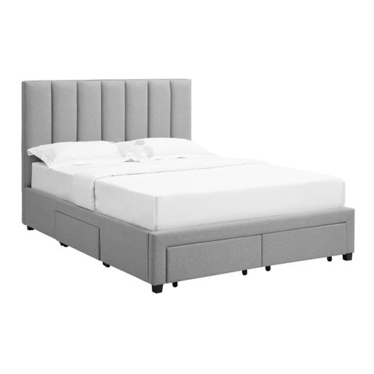 Hove 5ft Four Drawer Bedframe - Grey - Image 10