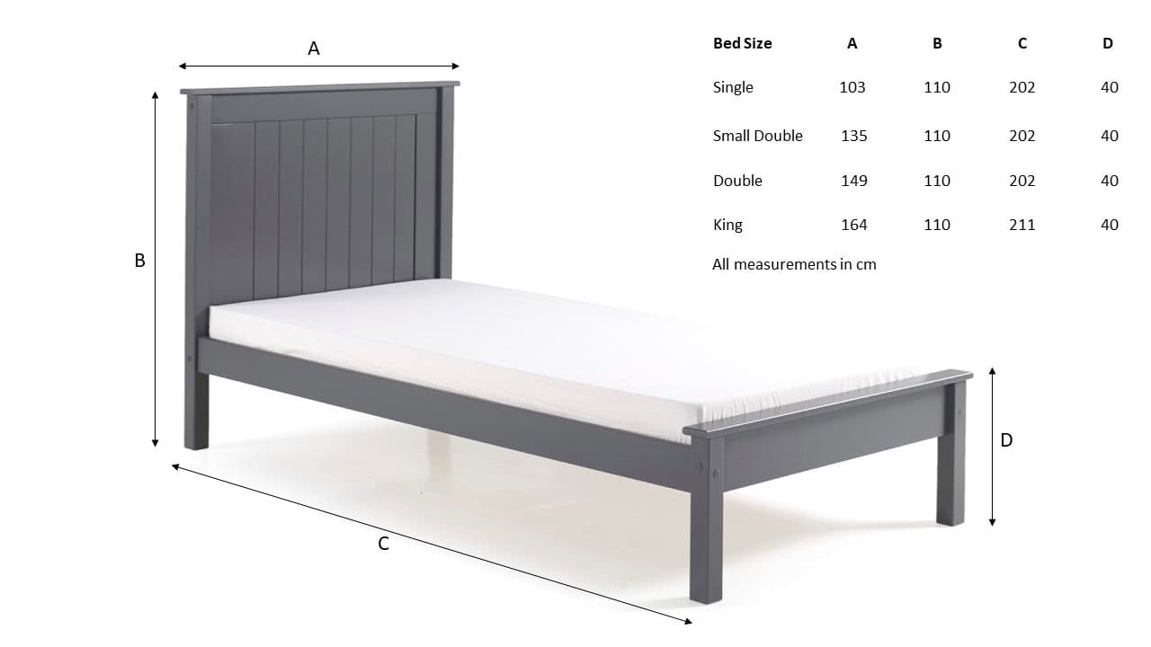 Limelight Taurus Low End 4ft Bedframe - Grey - Image 7