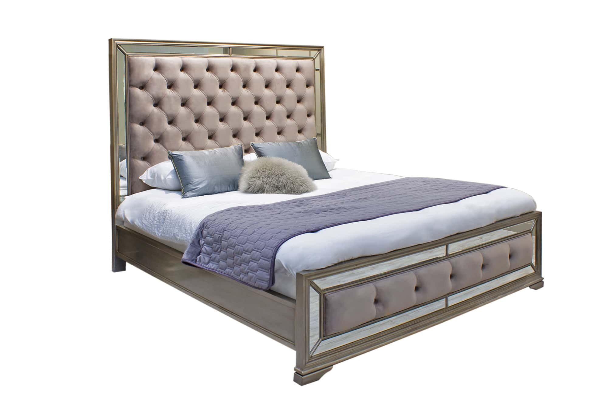 Jessica 5ft Bedframe - Taupe - Image 2