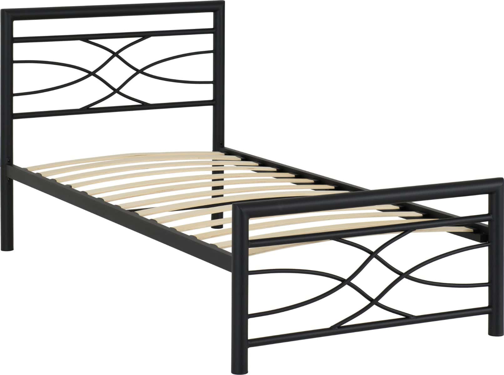 Kelly 3ft Bedframe - Black - Image 3