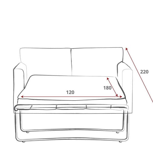 Kendal Two Seater Sofa Bed - Image 4