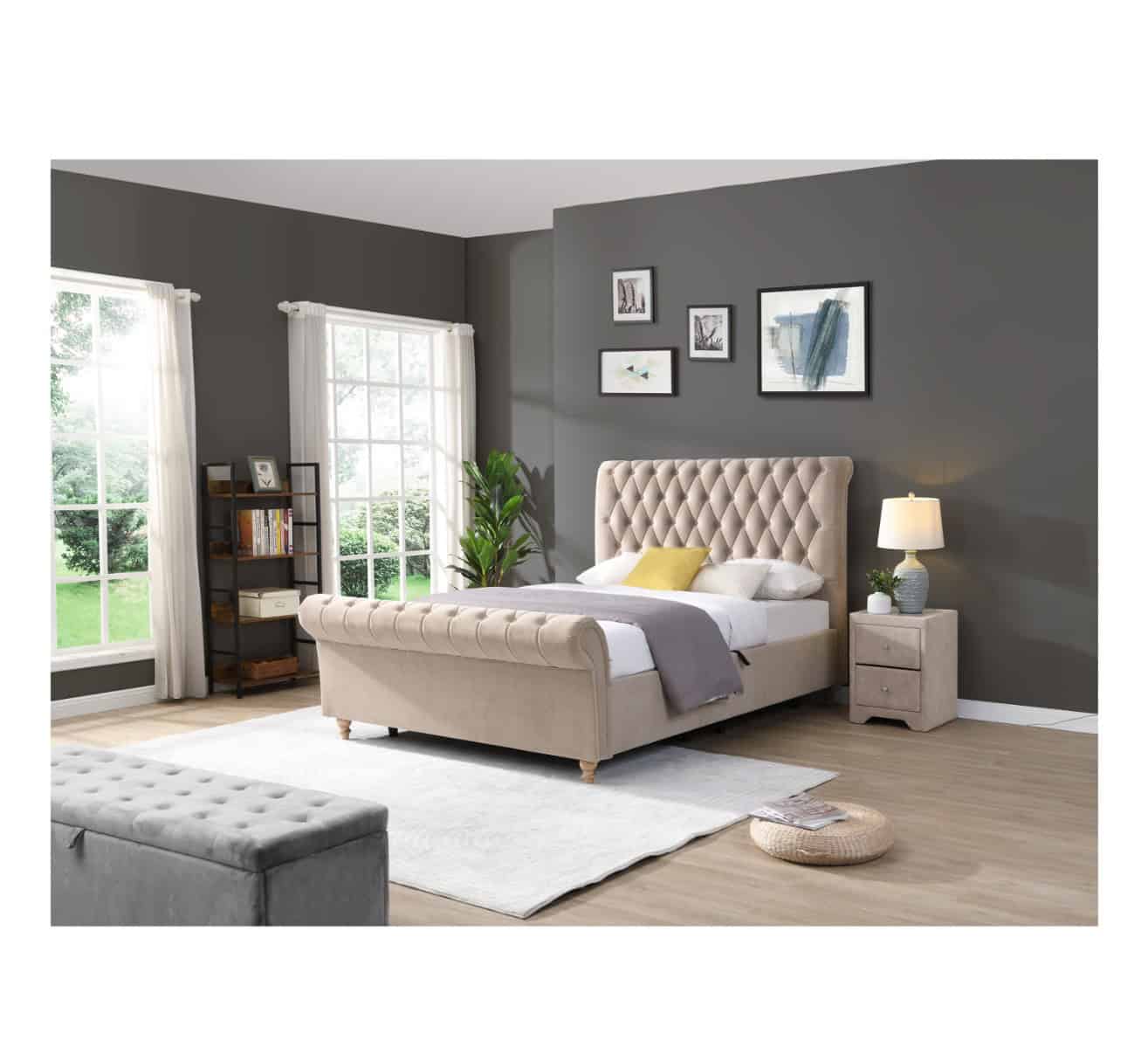 Kilkenny 5ft Ottoman Bedframe - Mink - Image 2
