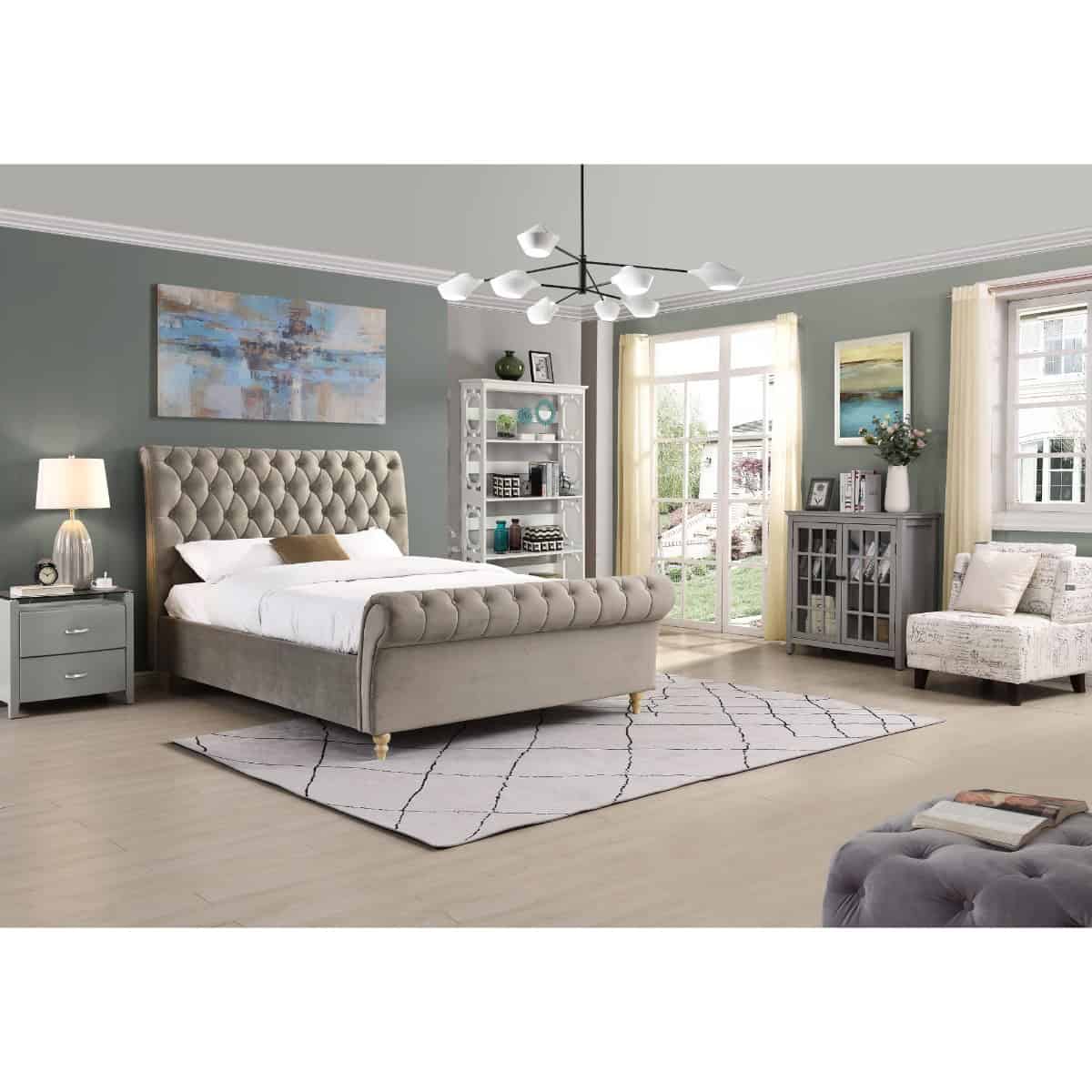 Kilkenny 4ft6 Bedframe - Mink - Image 2